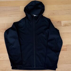 Uniqlo Men's Black Hooded Windbreaker